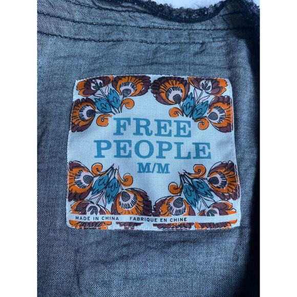 Free People Women's Gray/Black/Purple Boucle-Knit Lined Moto Jacket Size Medium - Picture 5 of 8